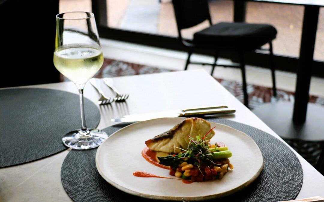 Recipe: Cod Fillet with White Bean Velouté, Chorizo Fumet, Peas and Asparagus
